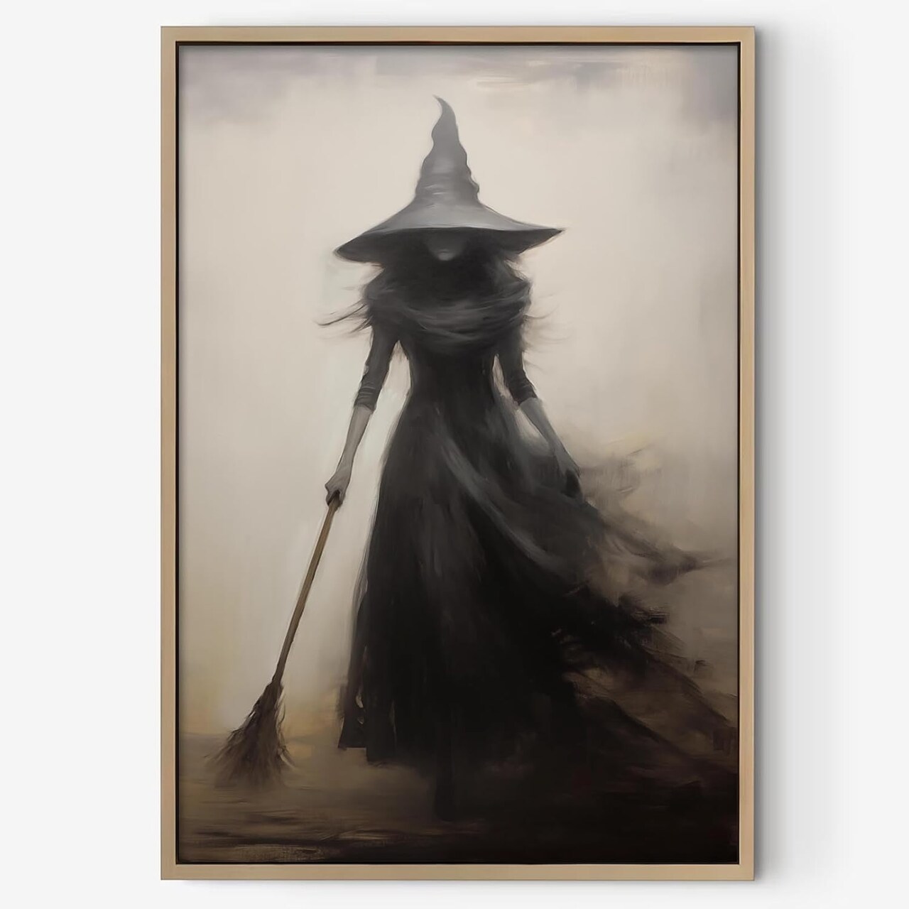 Vintage Witch Wall Art – Dark & Moody Gothic Posters, Spooky Halloween Prints for Home, Bedroom & Living Room Decor (16x24in, Unframed)